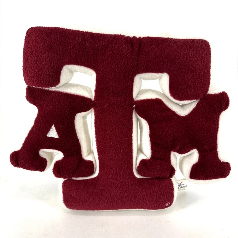 Vintage Texas A&M Aggies Logo Plush Pillow Dorm Room Decor‎ 9.5